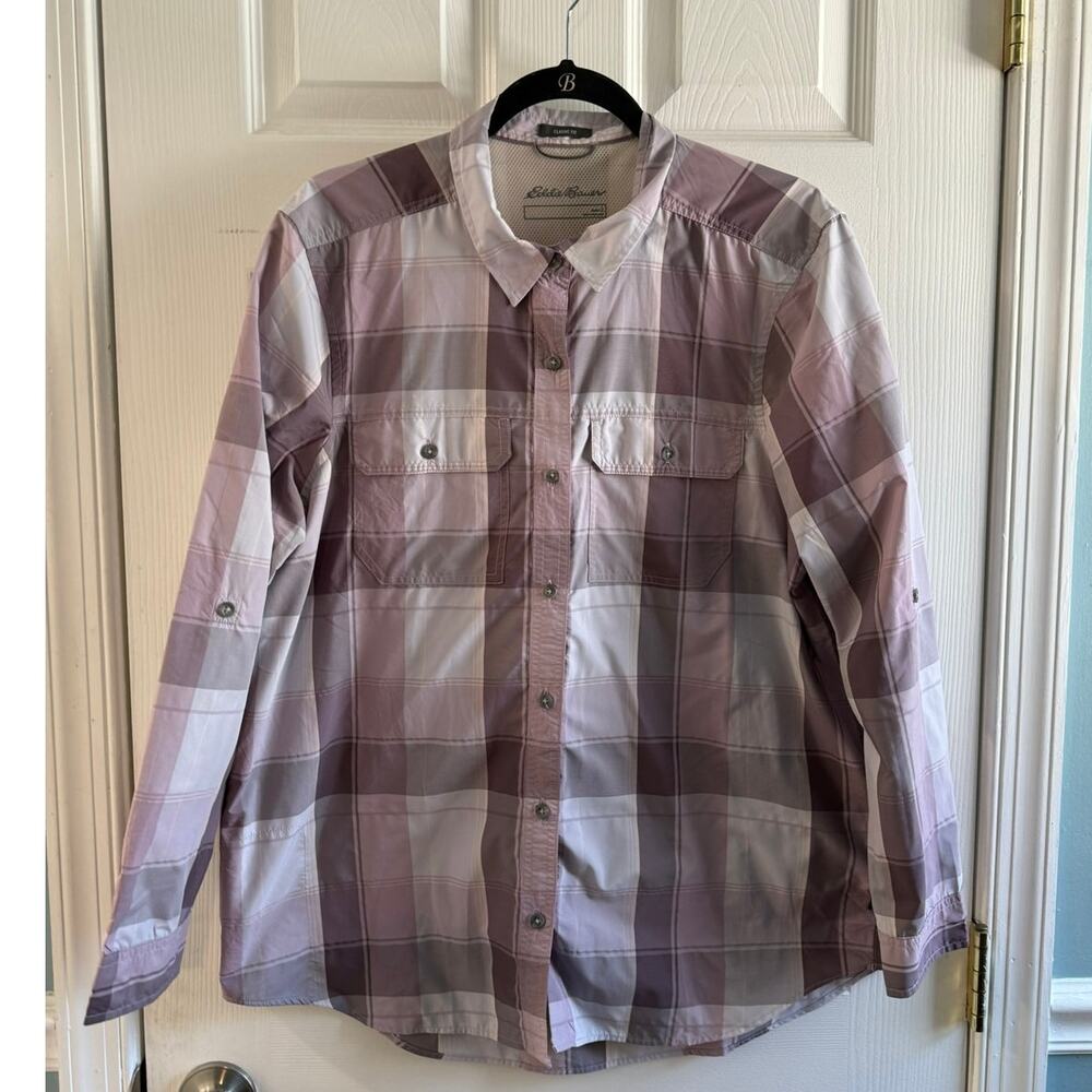 Eddie Bauer Adventurer Long Sleeve Button Down Shirt Women’s Large